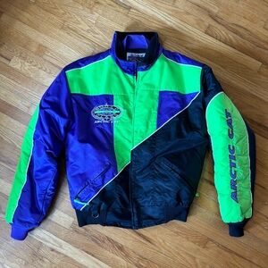 Vintage Arctic Cat men’s medium snowmobile jacket with zip out liner EUC